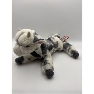 Douglas Spotted Baby Goat  plush stuffed animal white gray
